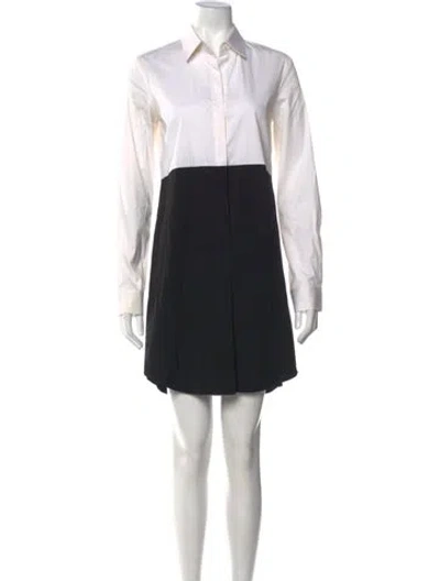 Pre-owned Theory Mini Dress In White