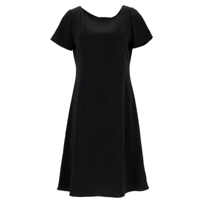 Theory Mini Short Sleeve Dress In Black Triacetate