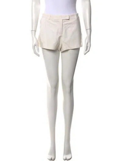 Pre-owned Theory Mini Shorts In Neutrals