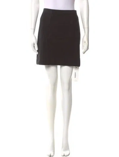 Pre-owned Theory Mini Skirt In Black