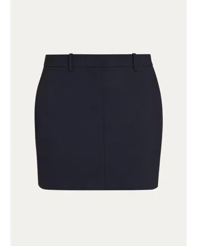 Theory Mini Trouser Skirt In Black