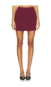 Theory Mini Trouser Skirt In Red