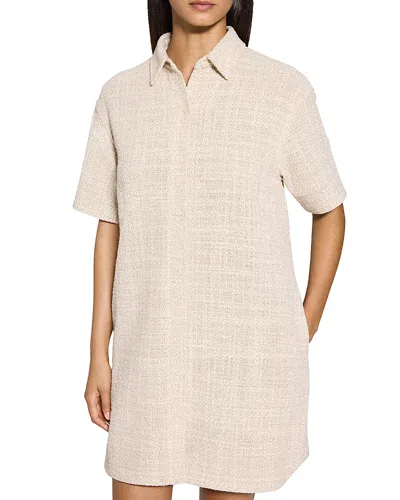 THEORY MINI TWEED SHIRTDRESS