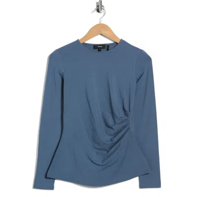 Theory Mirinz Ruched T-shirt In Blue