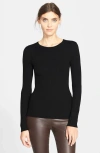 Theory Ribbed Sweater In Black