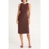 Theory Miyani Sevona Wool Blend Midi Sheath Dress In Multi