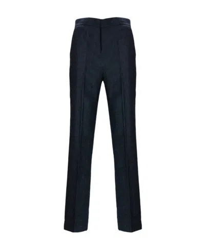 Theory Zaine Slim-cut Trousers In Blue