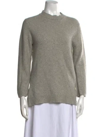 Pre-owned Theory Mock Neck Sweater In Gray