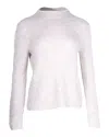 Theory Mock-neck Sweater In Beige Alpaca Wool In Beige