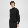 Theory Mock Neck Sweater In Regal Wool In Black
