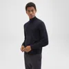 Theory Mock Neck Sweater In Regal Wool In Navy