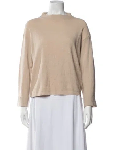 Pre-owned Theory Mock Neck Sweater W/ Tags In Neutrals