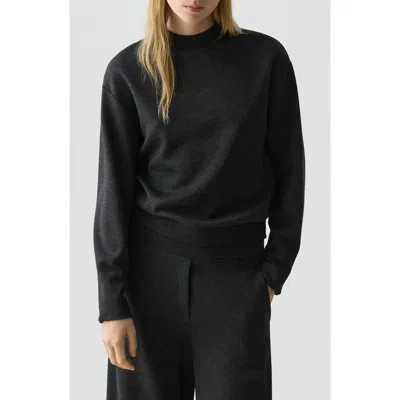 THEORY THEORY MOCK NECK SWEATSHIRT