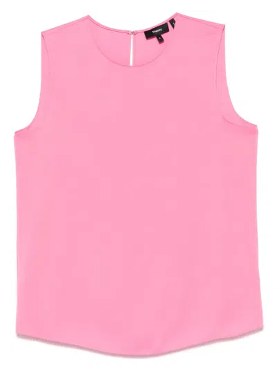 Theory Modern Ggt Top In Pink