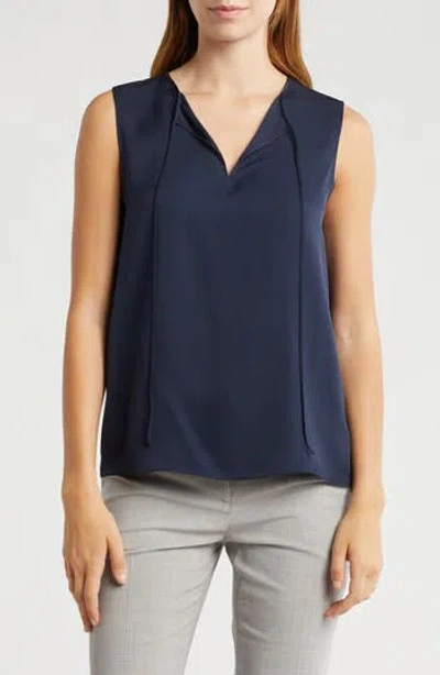 Theory Modern Sleeveless Silk Top In Nctrn Way
