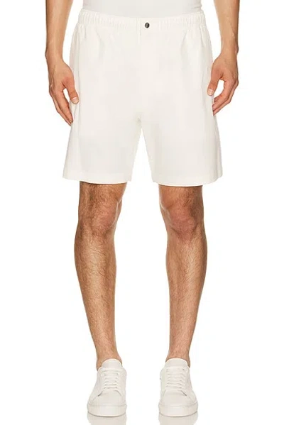 Theory Moonsoft Cotton Easy Shorts In Winter Ivory