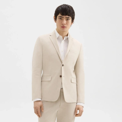 Theory Morton Blazer In Stretch Cotton In New Sand