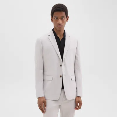 Theory Morton Slim Blazer In Linen-viscose In Limestone