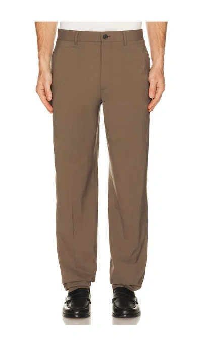 Theory Motion Wool Curtis Pant In Brown
