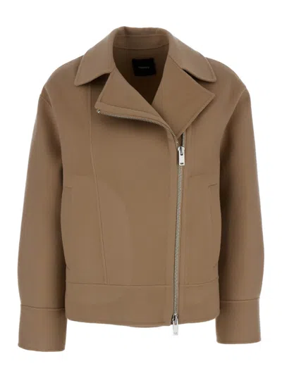 Theory Moto Jacket In Beige