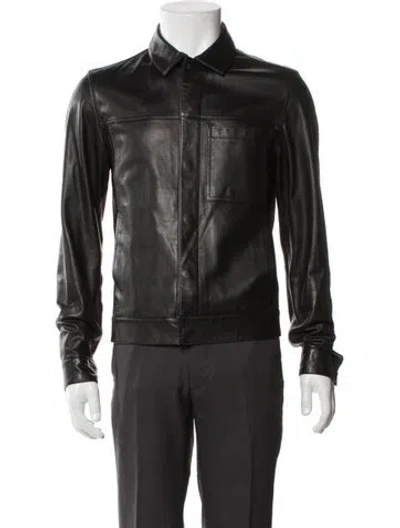 Pre-owned Theory Moto Jacket In Black