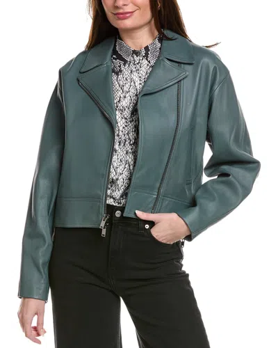 Theory Moto Jacket In Blue