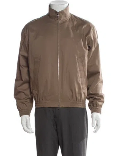Pre-owned Theory Moto Jacket In Neutral