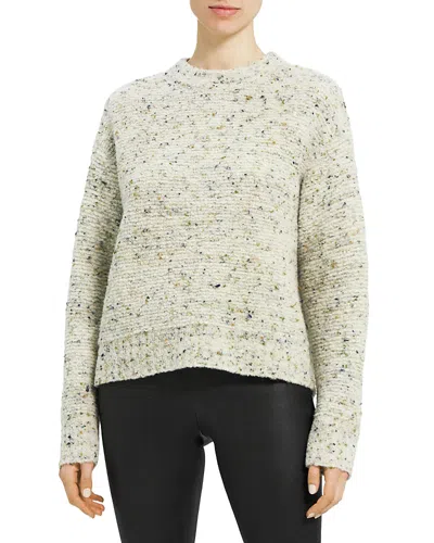 THEORY MULTICOLORED BOUCLE SWEATER