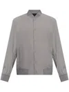 Theory Murphy Bomber Jacket In グレー