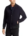 Theory Murphy Precision Slim Fit Bomber Jacket In Black