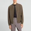 Theory Murphy Bomber Jacket In Precision Ponte In Brown