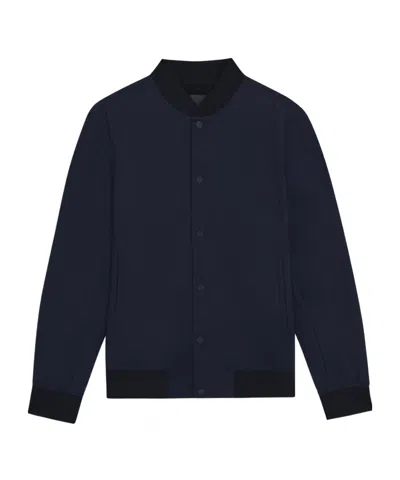 Theory Murphy Long Sleeved Bomber Jacket In Black
