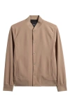 Theory Murphy Precision Bomber Jacket In Brown