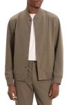 Theory Murphy Bomber Jacket In Precision Ponte In Brown