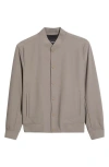 Theory Murphy Precision Ponte Bomber Jacket In Sidewalk
