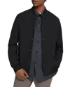 Theory Buttoned Bomber Jacket In Baltic