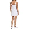 Theory Check Square Neck Mini Dress