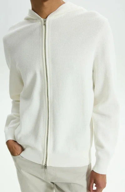 Theory Myhlo Cotton Blend Hoodie In White