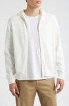 Theory Myhlo Perforated Waffle Cotton Zip Hoodie