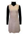 Theory Myrelle Evian Stretch-knit Dress In Cream Wool In White