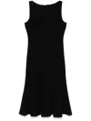 Theory N Mermaid Midi Dress In Black