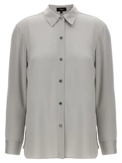 Theory 'n Straight' Shirt In Gray