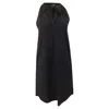 Theory Nallane Light Poplin Dress In Black Cotton