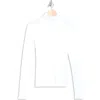 Theory Naneik Long Sleeve Turtleneck Sweater In White