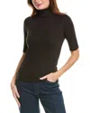Theory Short-sleeved Ribbed Jumper In Brown