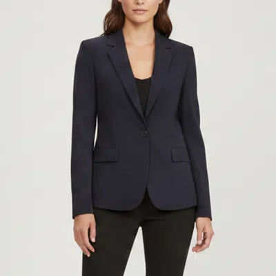 Pre-owned Theory Navy Blue Wool Blend Single Breasted Gabe Edition Blazer S