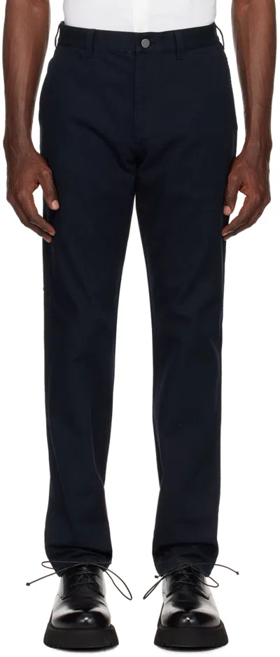 Theory Navy Zaine Trousers In Baltic
