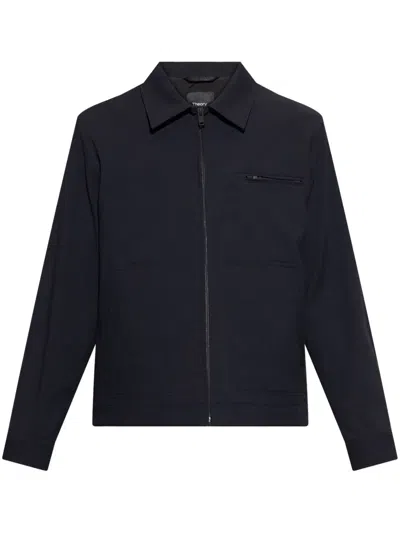 Theory Neoteric Twill Workwear Jacket In Blau