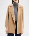 Theory New Divide Double-face Wool Blazer In Cinder Melange
