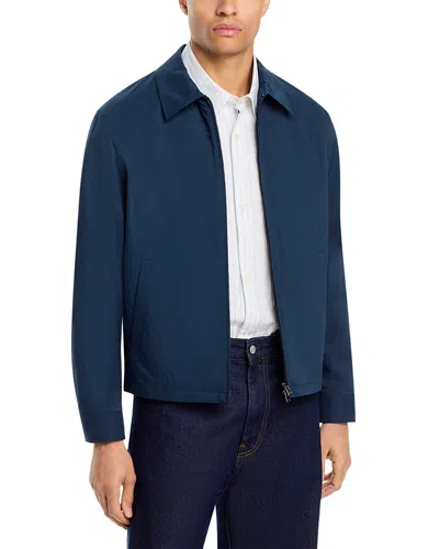 Theory Nocturne Navy City Zip Jacket In Blue